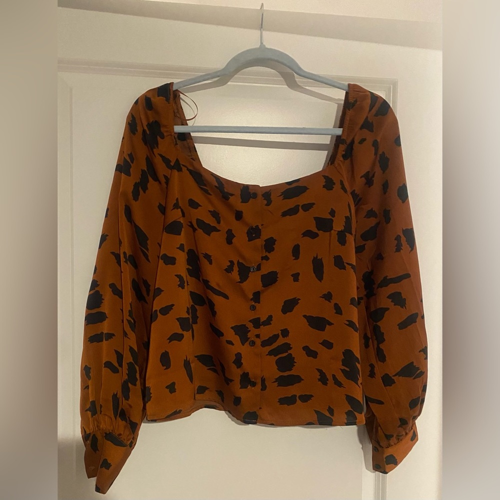 Lush Cheetah Blouse